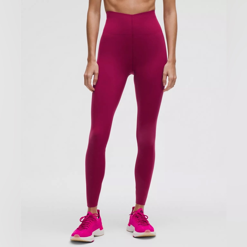 Lululemon $118 NWT Glow Up Super-High-Rise Tight 28" Magenta Smoke color